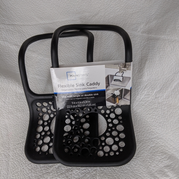 2 Flexible Sink Caddy Black - Picture 4 of 6